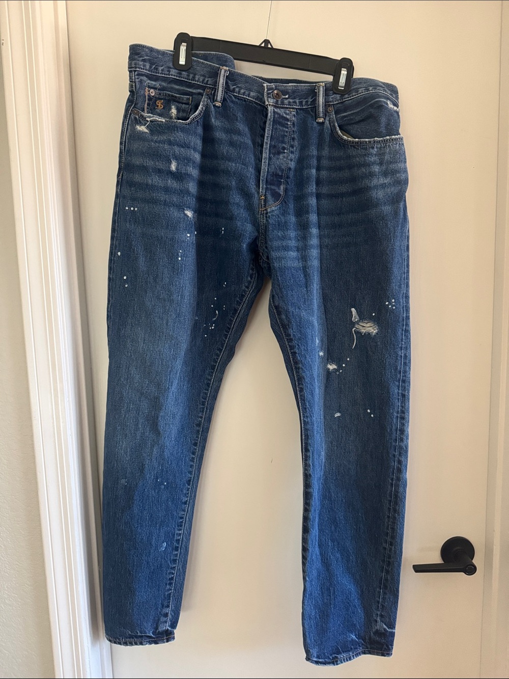 Todd Snyder Men's Slim Straight Blue Jeans